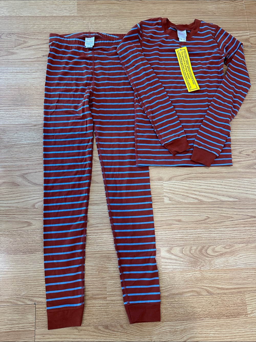 Hanna Andersson Kids Striped Long Sleeved Long John Pajama PJ Set HannaSoft NWT